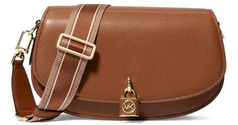 michael michael kors isabel small leather messenger bag|Michael Kors Messenger bag men's.